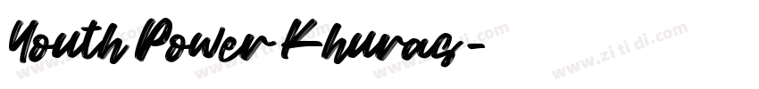 Youth Power Khuras字体转换